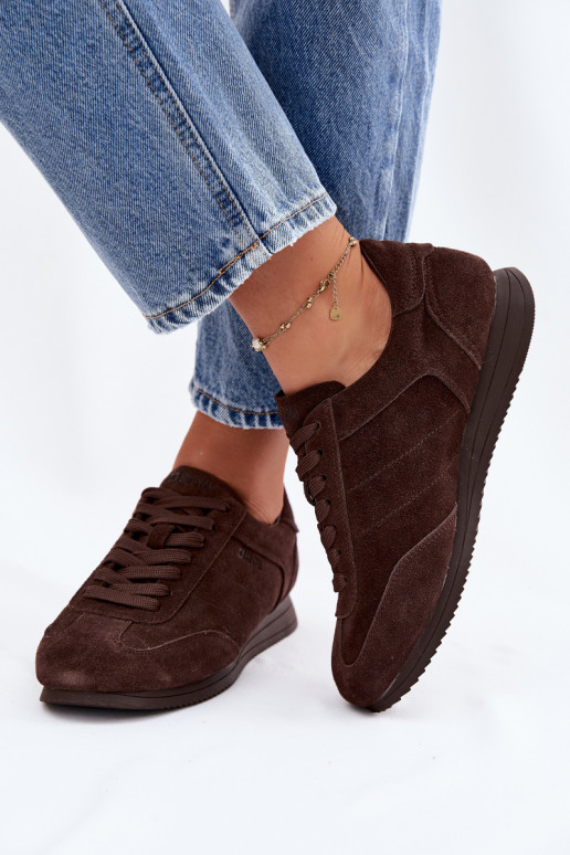 À modalo de tênisHabilitadoturalnego de camurçau Big Star TT274226 CzekoladoParae