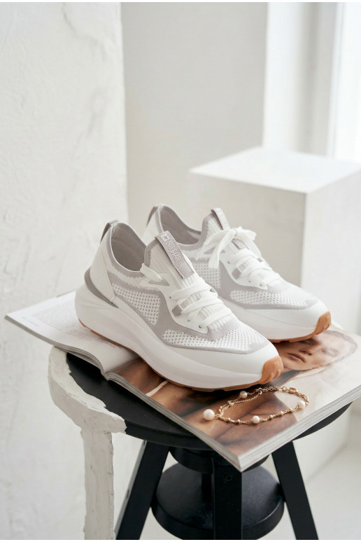 tênis Feminino Big Star TT274570 HI-POLY SYSTEM cor branca