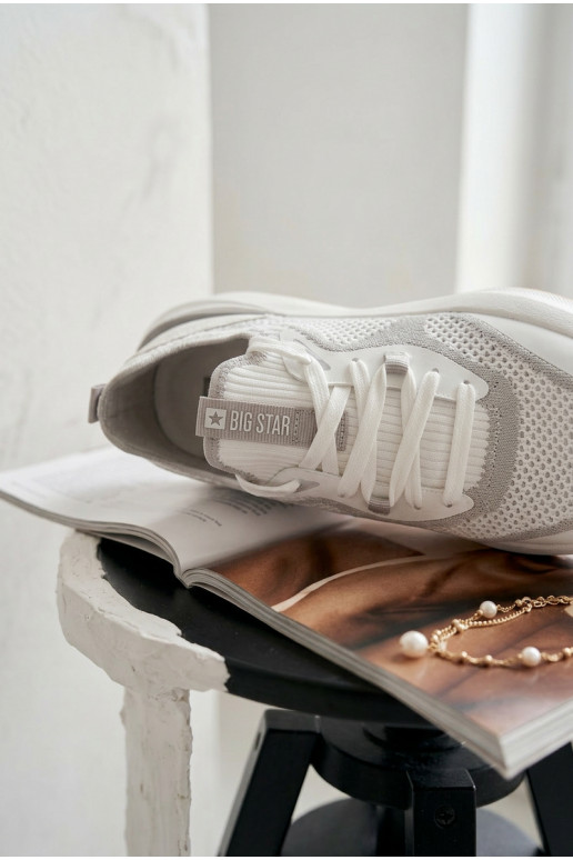 tênis Feminino Big Star TT274570 HI-POLY SYSTEM cor branca