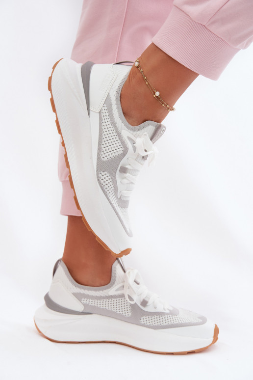 tênis Feminino Big Star TT274570 HI-POLY SYSTEM cor branca