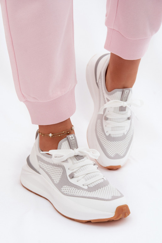 tênis Feminino Big Star TT274570 HI-POLY SYSTEM cor branca