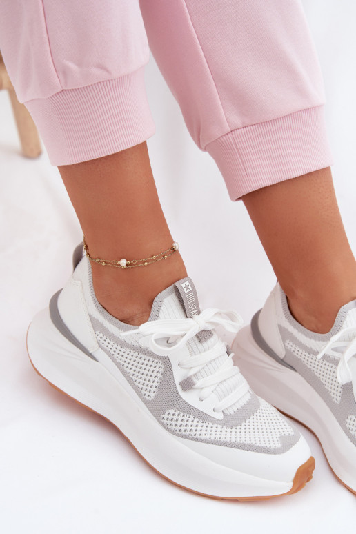 tênis Feminino Big Star TT274570 HI-POLY SYSTEM cor branca