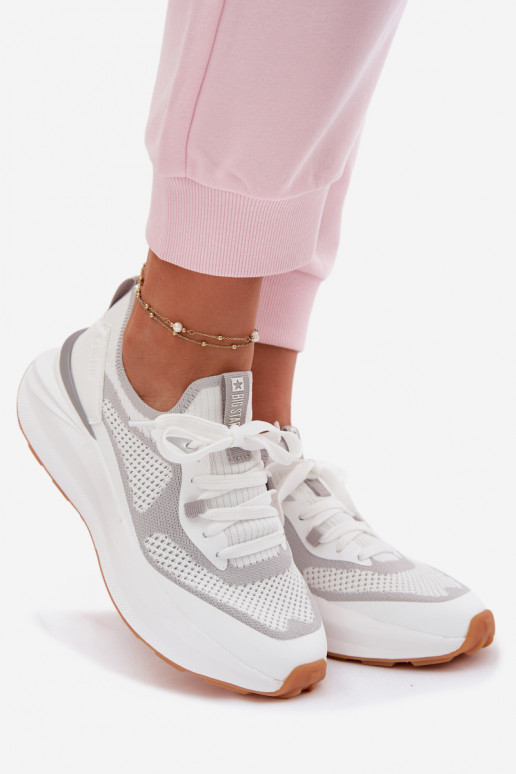 tênis Feminino Big Star TT274570 HI-POLY SYSTEM cor branca