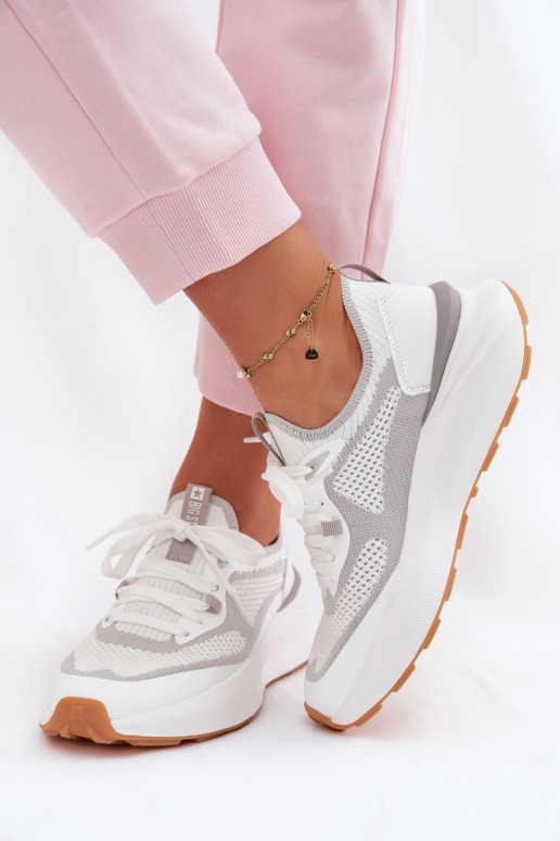 tênis Feminino Big Star TT274570 HI-POLY SYSTEM cor branca