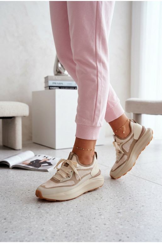 tênis Feminino Big Star TT274571 HI-POLY SYSTEM bege