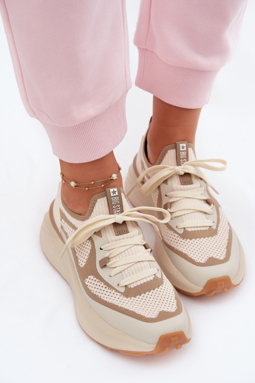 tênis Feminino Big Star TT274571 HI-POLY SYSTEM bege