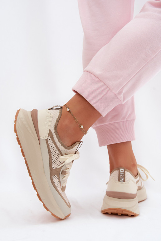 tênis Feminino Big Star TT274571 HI-POLY SYSTEM bege