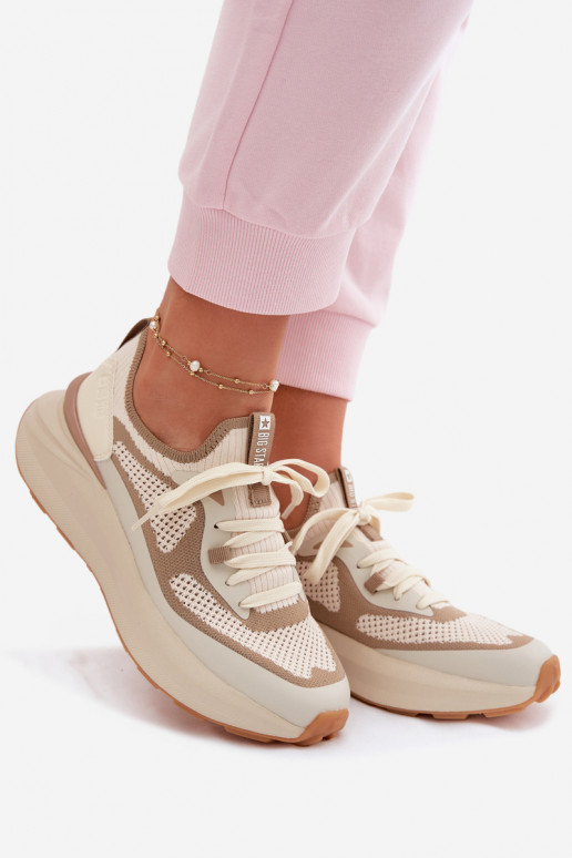 tênis Feminino Big Star TT274571 HI-POLY SYSTEM bege