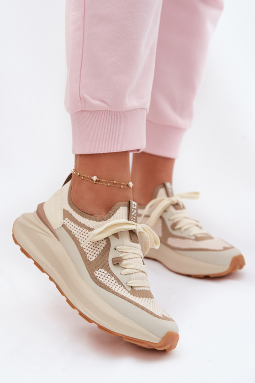 tênis Feminino Big Star TT274571 HI-POLY SYSTEM bege