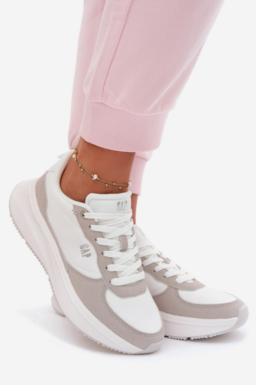 À modalo de tênis Feminino com uma plataforma GAP PENELOPE GPEM6155300061 cor branca