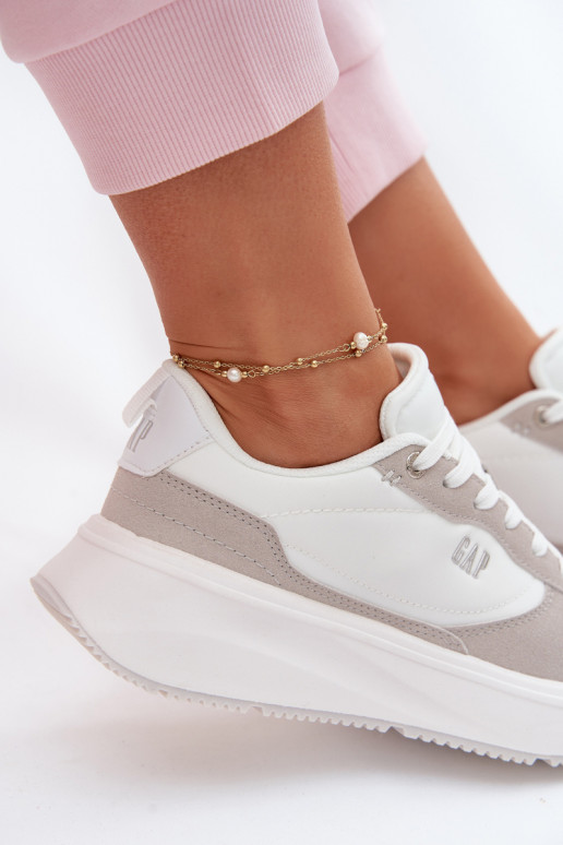 À modalo de tênis Feminino com uma plataforma GAP PENELOPE GPEM6155300061 cor branca