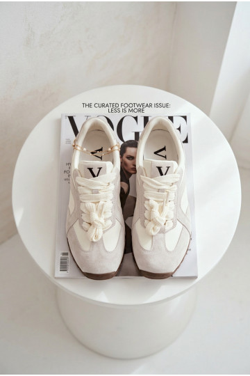 de camurça À modalo de tênis Feminino Vinceza 86427 cor cinza