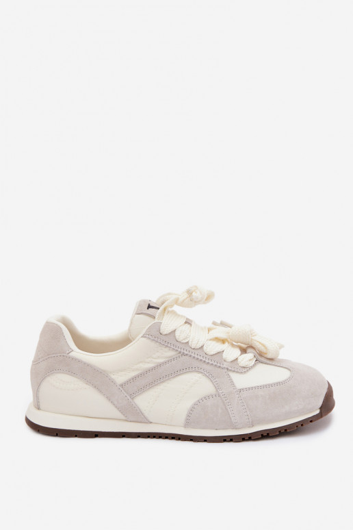 de camurça À modalo de tênis Feminino Vinceza 86427 cor cinza