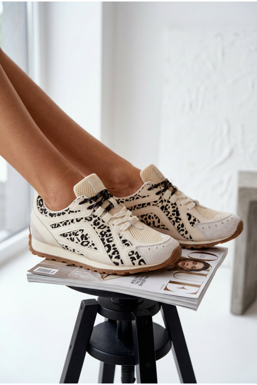 Pele de camurça À modalo de tênis Feminino Big Star TT274549 bege