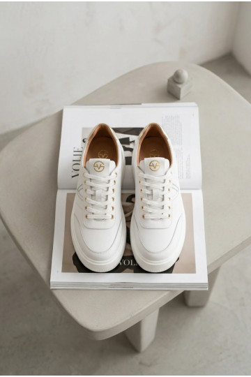 Pele À modalo de tênis Feminino com uma plataforma Vinceza 39976 cor branca 2