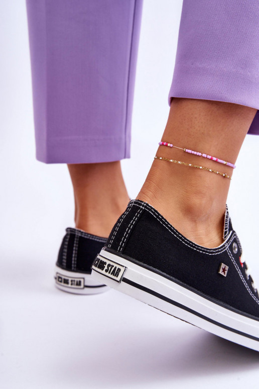 Sapatos femininos Big Star T274023 cor preta