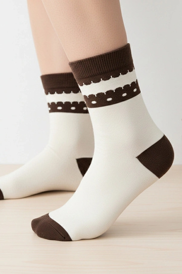 Meias arejadas quentes com... 2