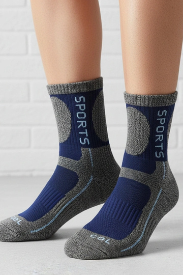 Meias quentes cinzas com... 2