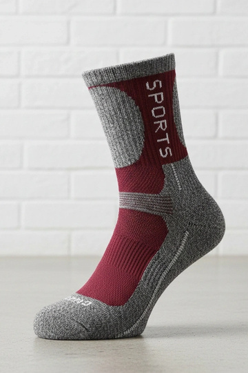 Meias quentes cinzas com...