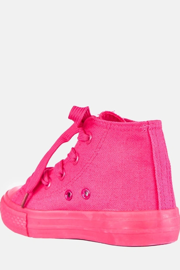 Tênis rosa infantis acima do tornozelo Jutta