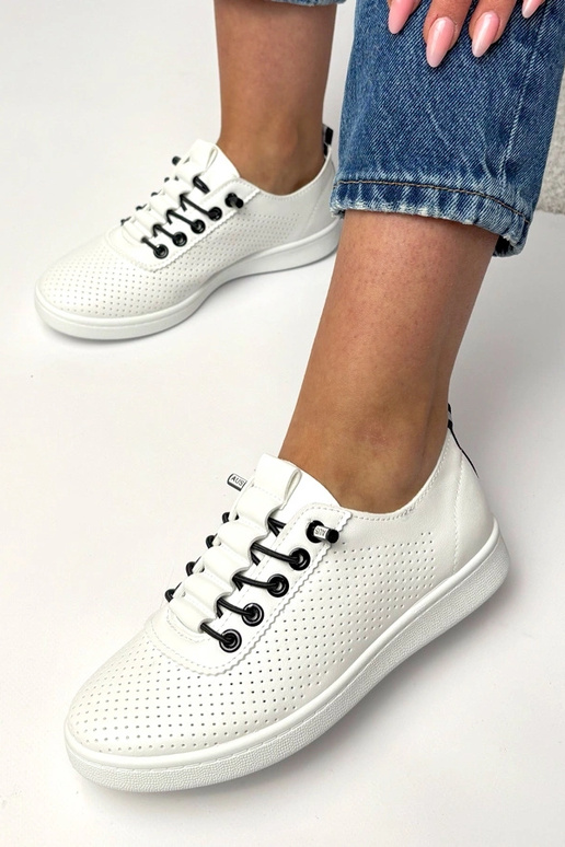Tênis brancos com recortes Adèle