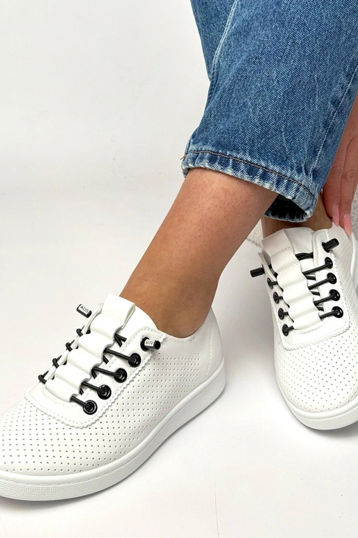 Tênis brancos com recortes Adèle