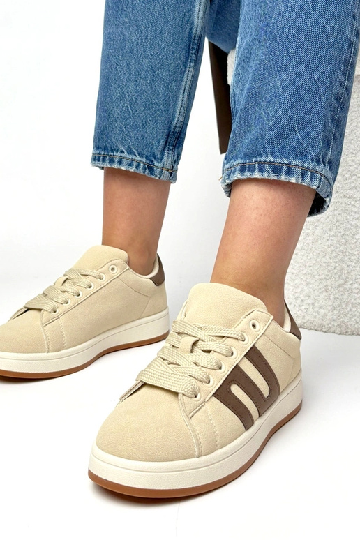 Tênis casuais em tom areia Delphine