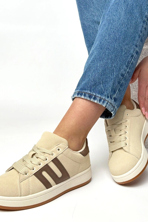 Tênis casuais em tom areia Delphine