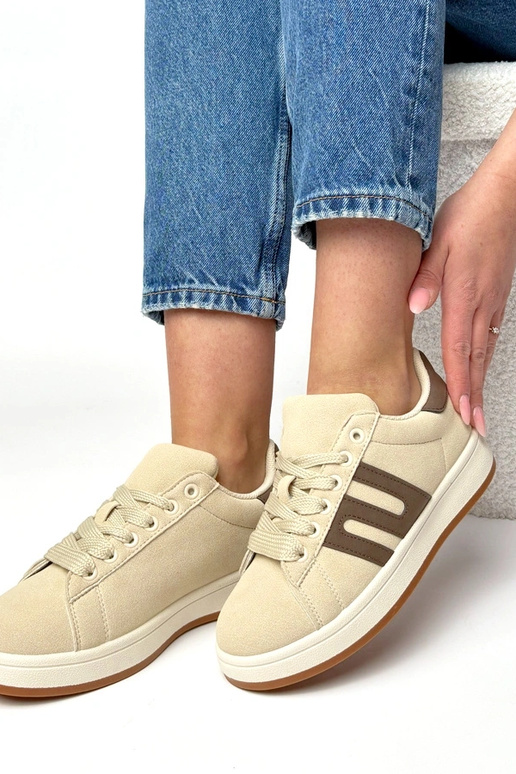 Tênis casuais em tom areia Delphine