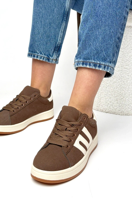 Tênis casuais marrons Delphine