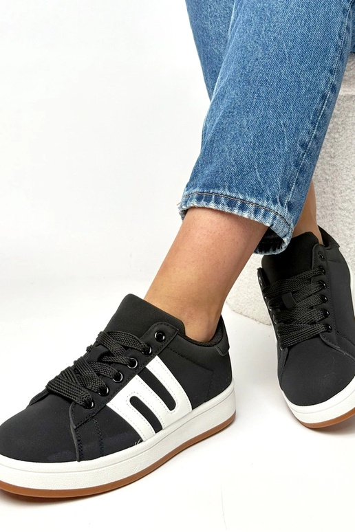 Tênis casuais pretos Delphine