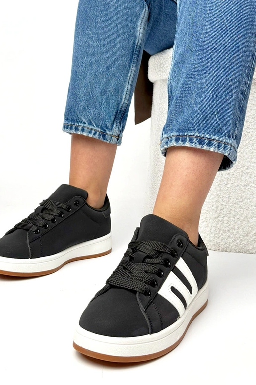 Tênis casuais pretos Delphine