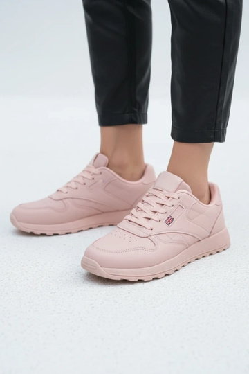 Tênis casuais rosa com plataforma Élise 2
