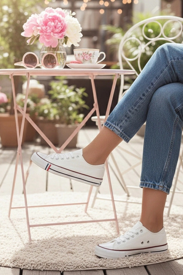 Tênis casuais brancos Manon