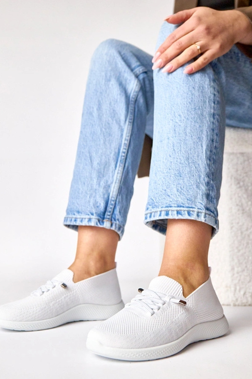 Tênis esportivos femininos brancos Léa