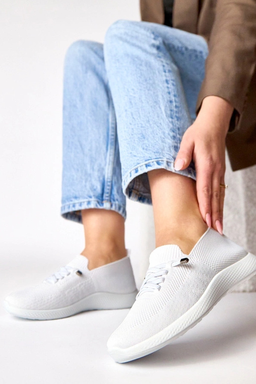 Tênis esportivos femininos brancos Léa