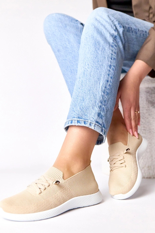 Tênis esportivos femininos cor areia Léa