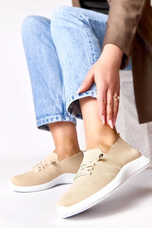 Tênis esportivos femininos cor areia Léa