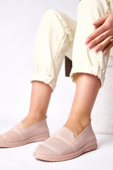Tênis de tecido rosa slip-on Noémie