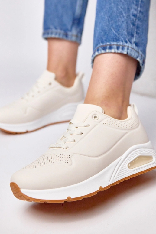 Tênis cor areia com sola grossa Sylvie