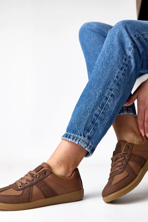 Tênis marrons com plataforma Valentine