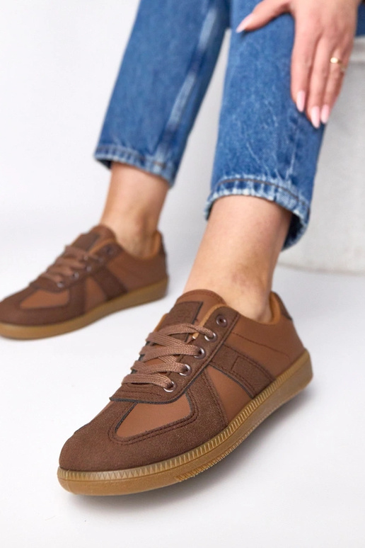 Tênis marrons com plataforma Valentine