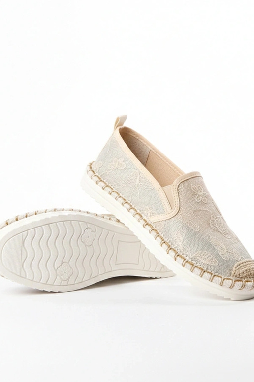 Espadrilhas cor areia com brilho Lucie