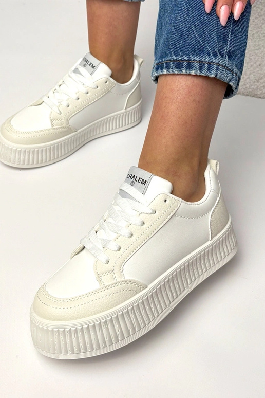 Tênis plataforma brancos Solange