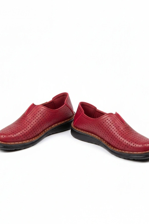 Meias botas vinho com recortes Rosa