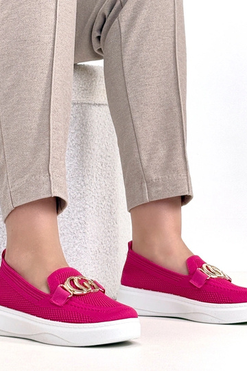 Tênis de tecido rosa com fivela Catherine
