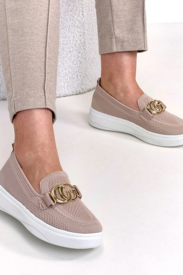 Tênis de tecido rosa com fivela Catherine 2