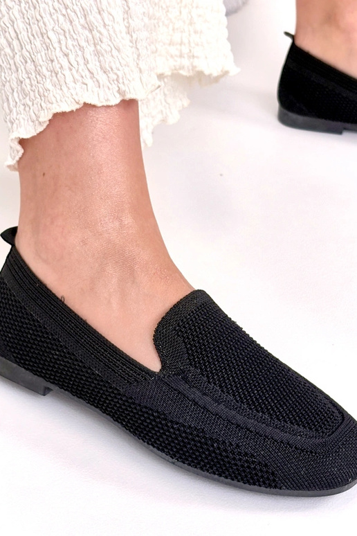 Mocassins pretos de tecido Addison