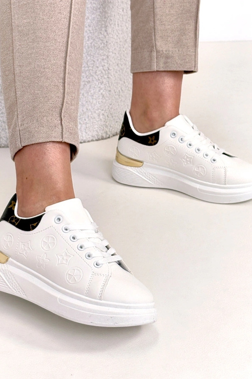 Tênis brancos com cadarço Peyton