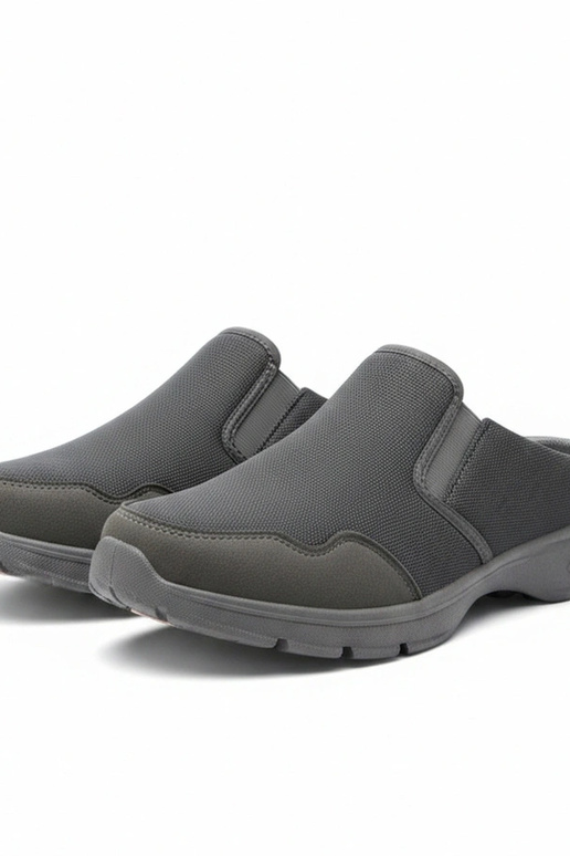 Tênis masculinos cinzas baixos sem...